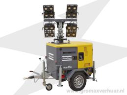 583008 Lichtmast aggregaat 8 mtr mobiel 4 x 350 watt LED (Diesel)