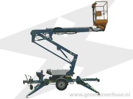 Aanhanghoogwerker 12 mtr ( Accu )