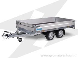 Aanhangwagen met zijkleppen tandem 2700 kg