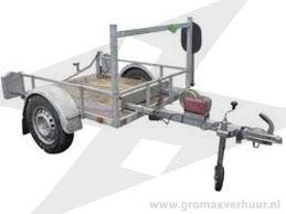 Aanhangwagen t.b.v. trilplaat