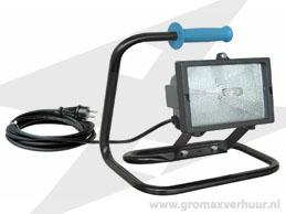 Bouwlamp 400 watt HQI op vloerstatief