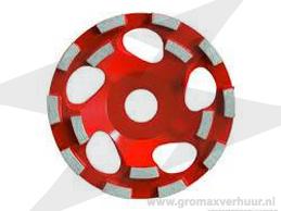 Diamantslijtage kom ø 125 Rood