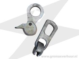 Knobbelhaak / hijshaak 1 tot 1,3 ton