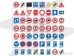 Verkeersbord ( excl. paal )