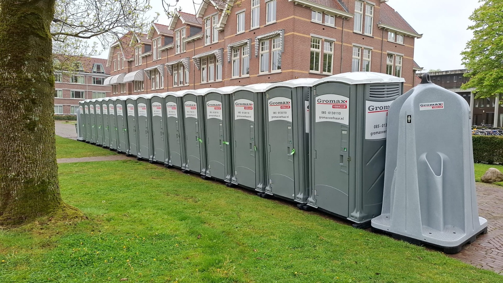 Gromax chemietoiletten op een evenement